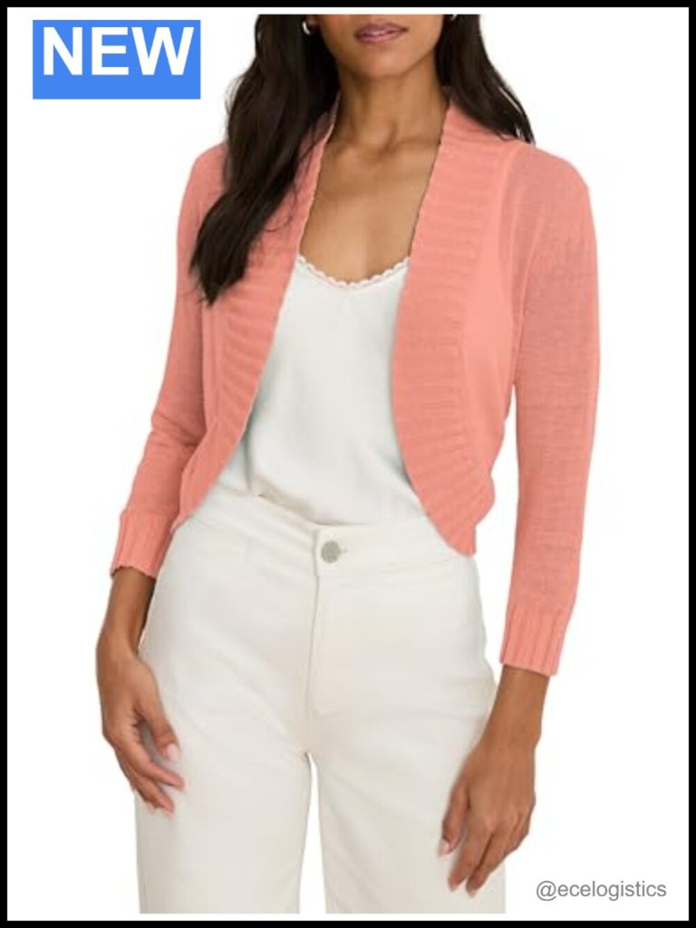 NIC+ZOE Women's Bolero Cardigan Lightweight Linen Viscose Knit